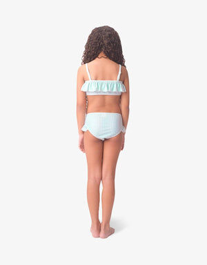 GIRLS GINGHAM RUFFLED BIKINI TOP - gingersnaps | Shop Kids & Children's clothing online at gingersnaps.com.ph