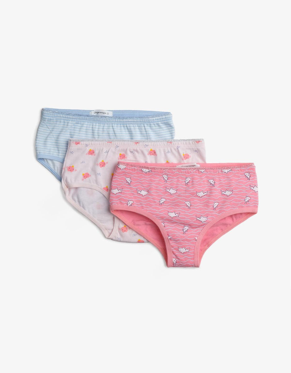 GIRLS 3-PACK UNDER THE SEA PANTY SET– Gingersnaps