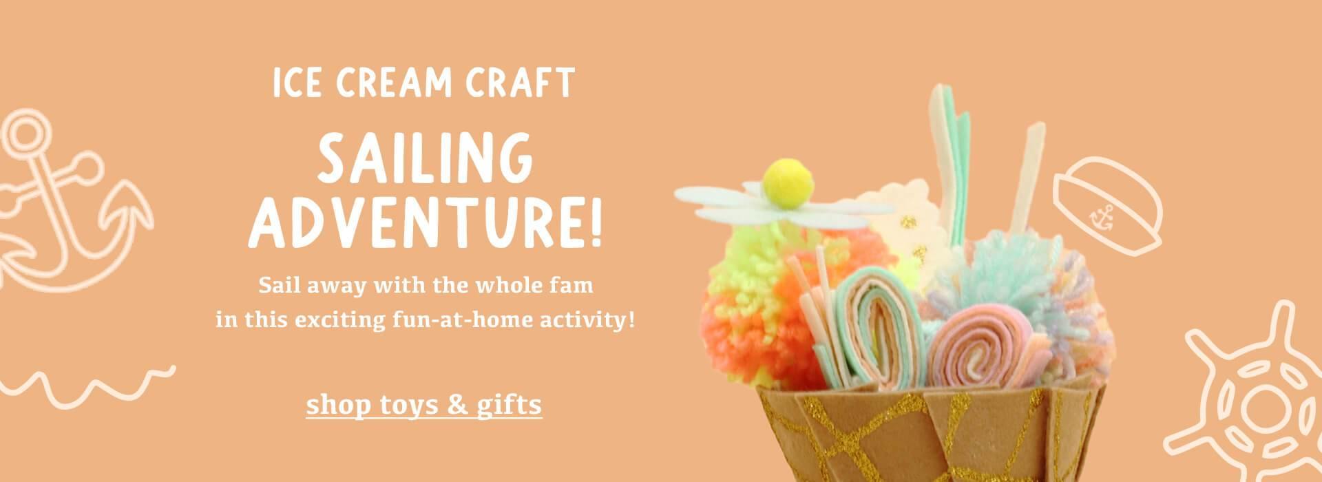 Ice Cream Craft Sailing Adventure Gingersnaps