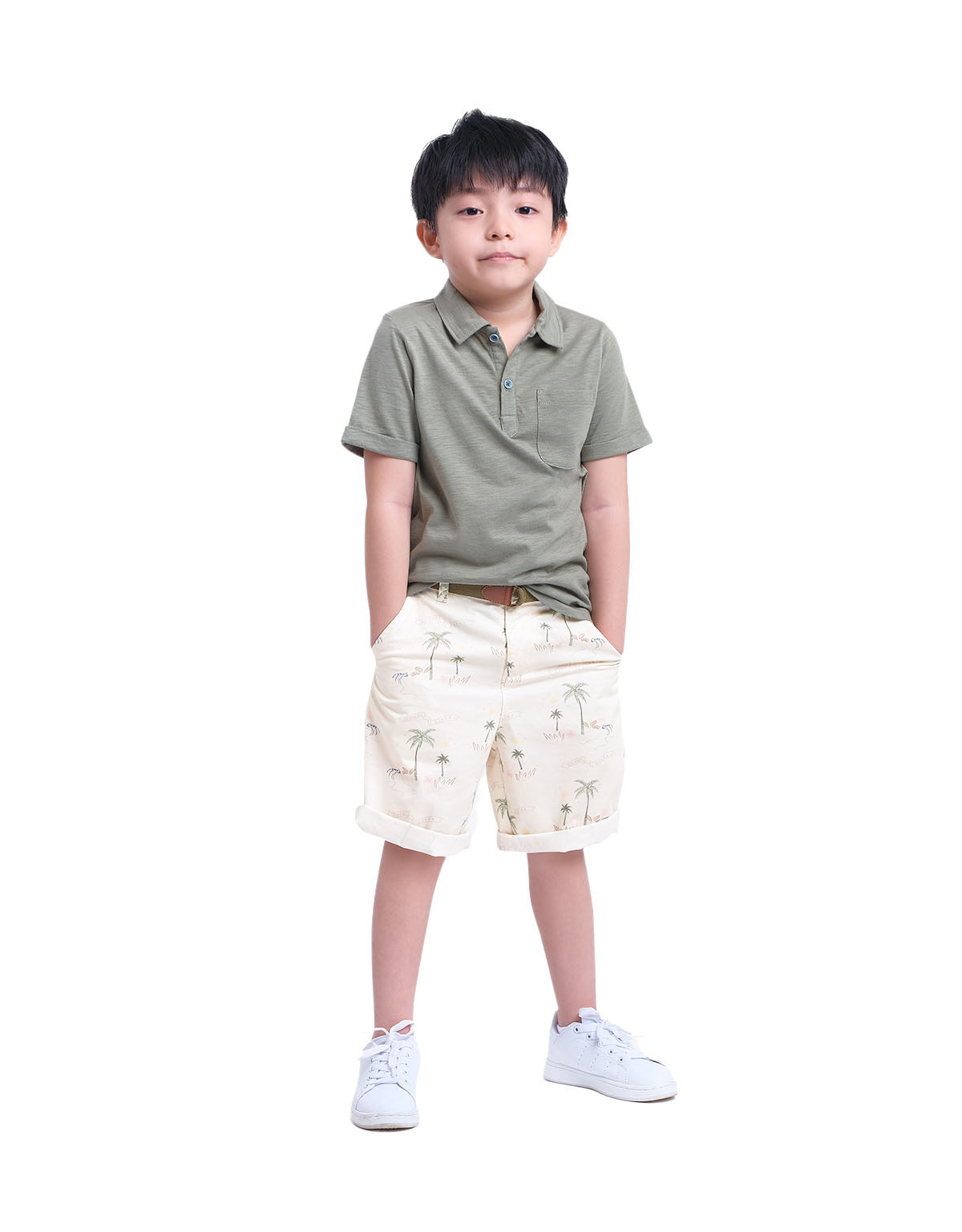 BOYS ALOHA PRINT SHORTS