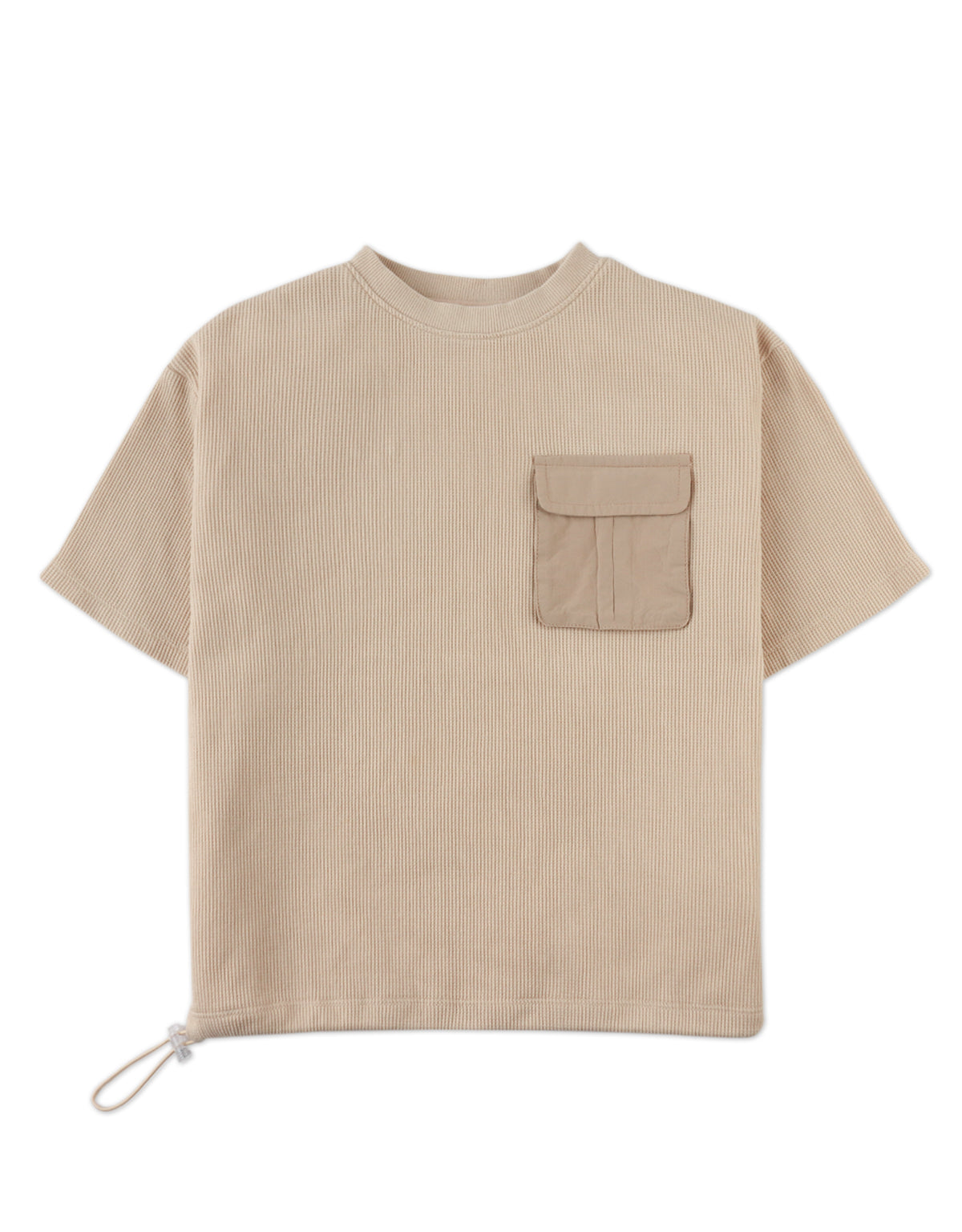 GRIFFIN DRAWSTRING TEE WITH POCKET