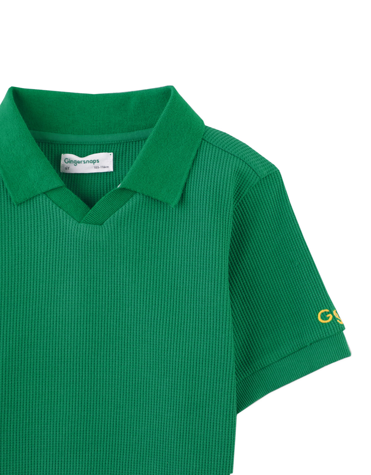 OLIVER V-NECK WAFFLE POLO