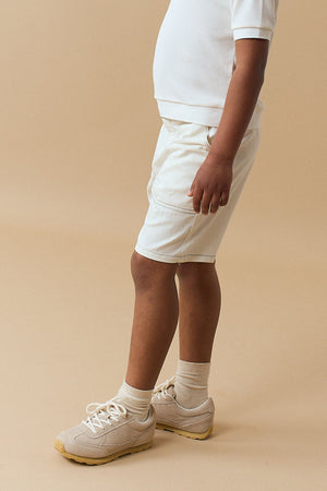 Santino Bermuda Shorts With Contrast Stitching front view