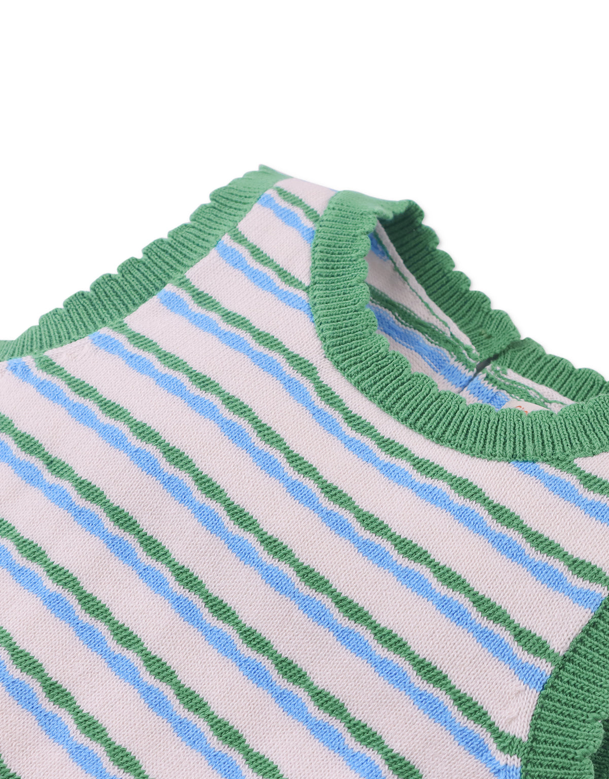 GIRLS SIERRA KNITTED TOP WITH WAVY STRIPES