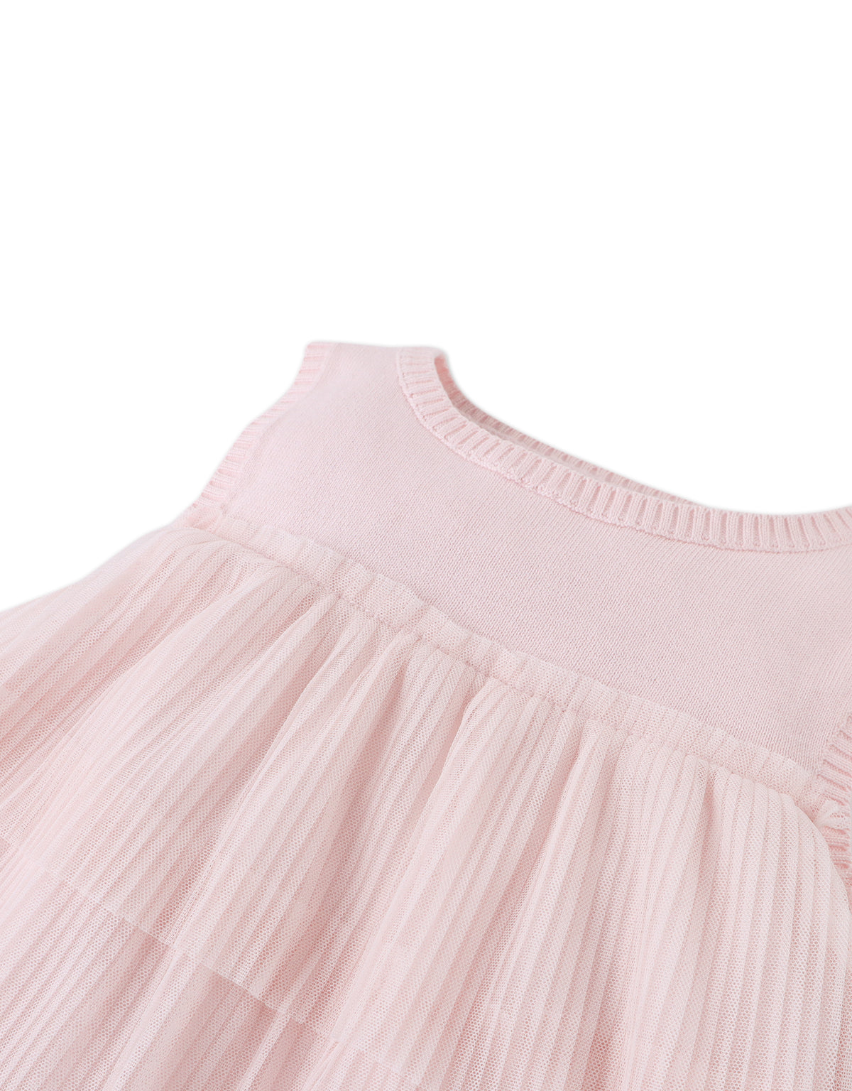 PALOMA TOP WITH  TIERED PLEATED TULLE