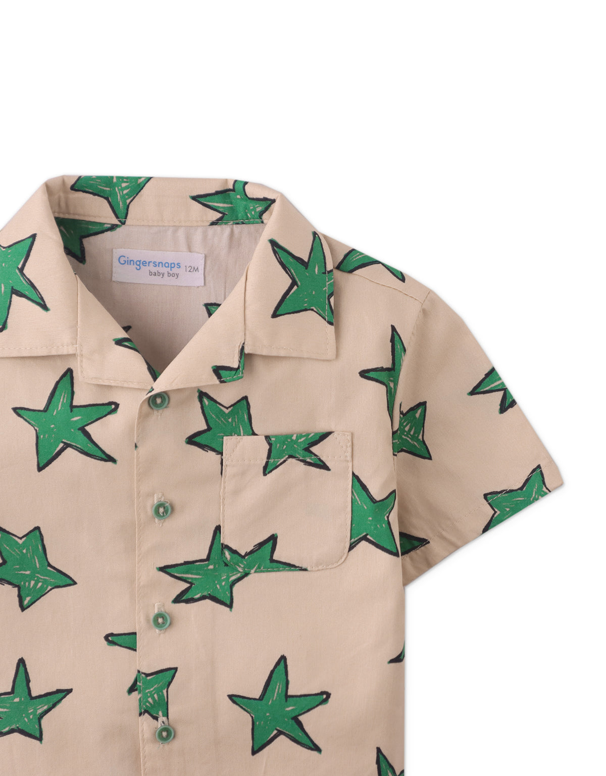 BABY DYLAN SHIRT IN STARS ALL-OVER PRINT