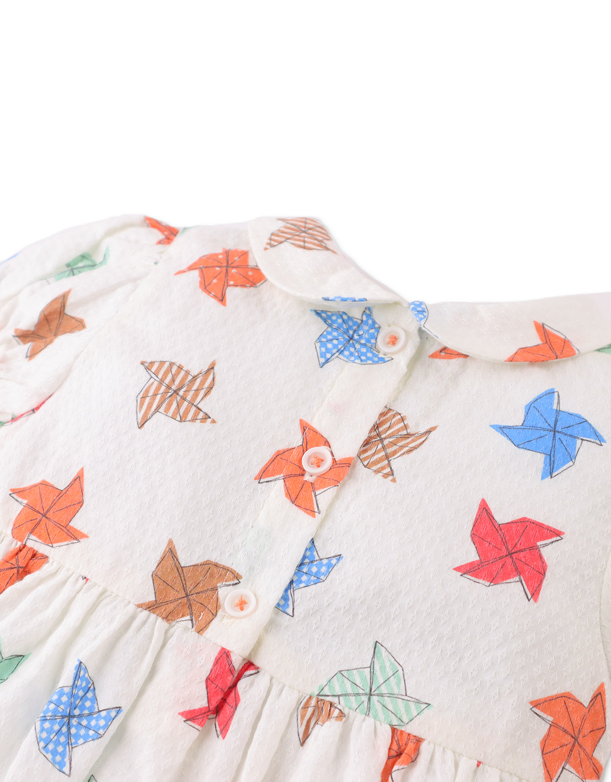 BABY DARCY DRESS IN PINWHEEL PRINT