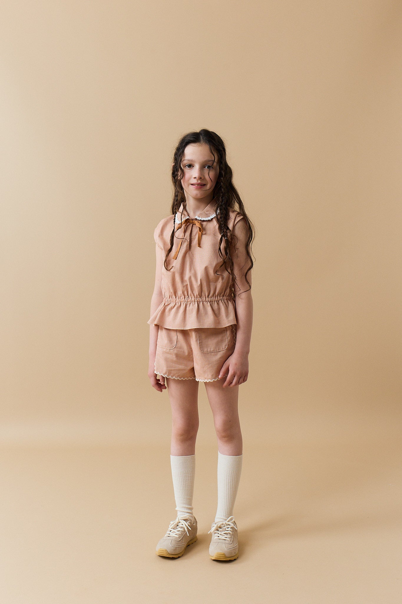 あ*定様 elu. Daisy gather peplum UVcut shee KIDS】Daisy gather peplum UVcut sheer KIDS】Daisy gather peplum