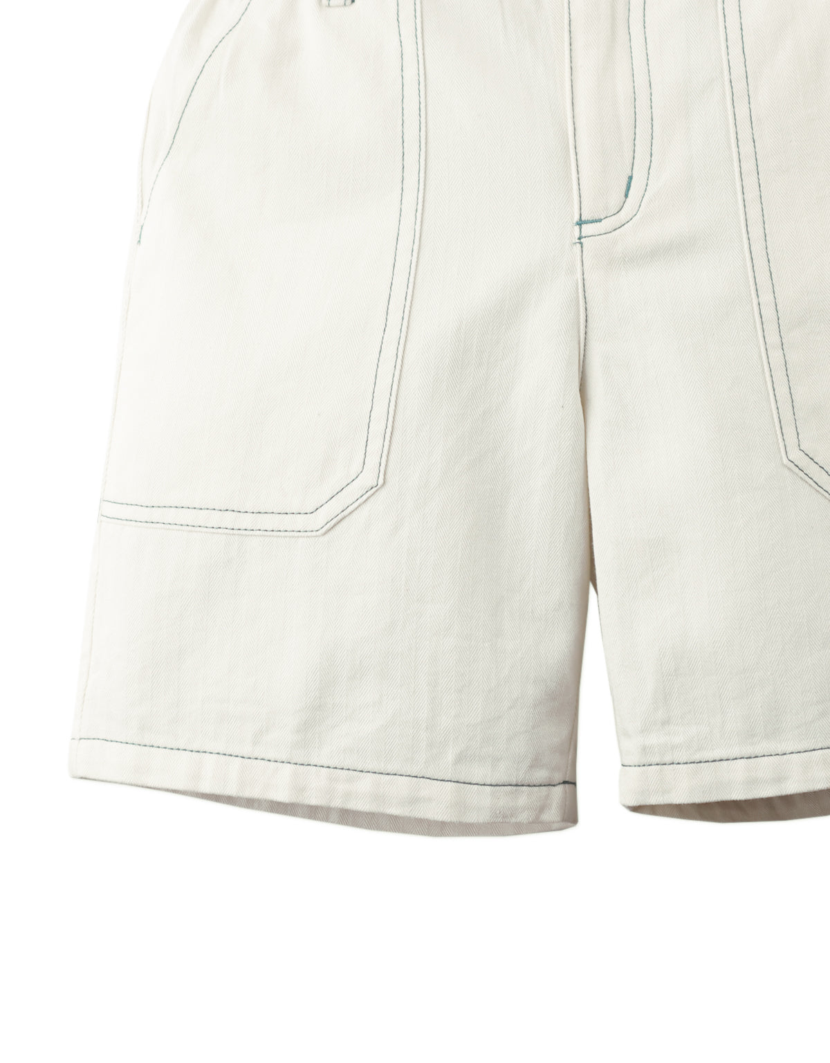 Santino Bermuda Shorts With Contrast Stitching close-up detail
