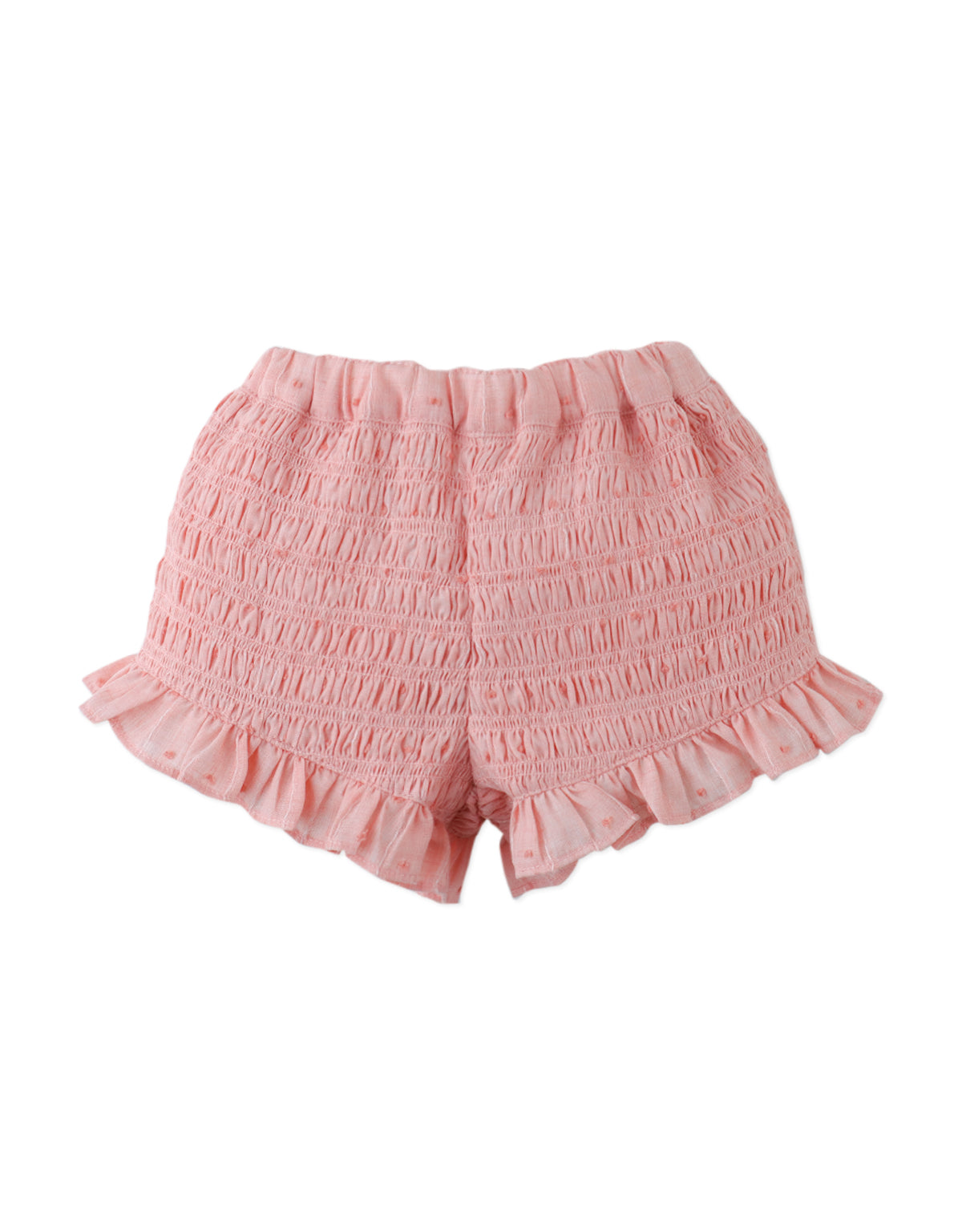 Baby Alexa Textured Blouse & Shorts Set with Bows close-up detail