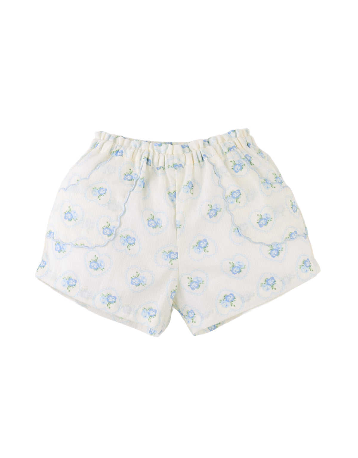 Baby Dallas Tunic Blouse & Shorts Set with Scalloped Details style detail