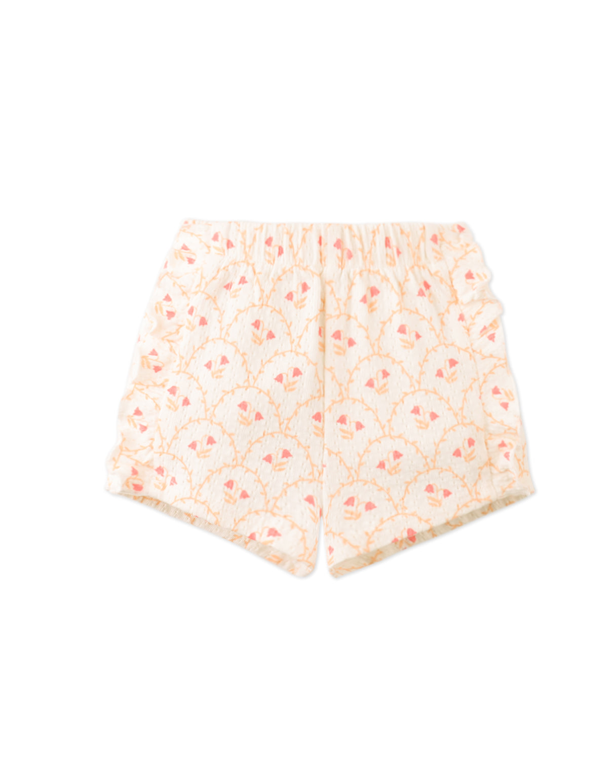 Baby Erica Ruffled Top & Printed Shorts Set style detail