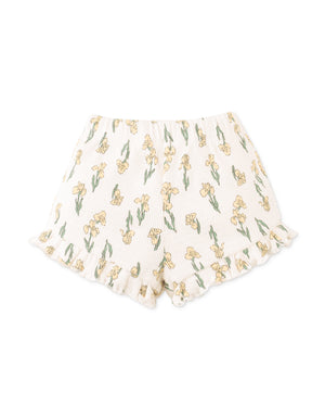 Baby Andi Ribbed Top & Printed Pointelle Shorts Set style detail