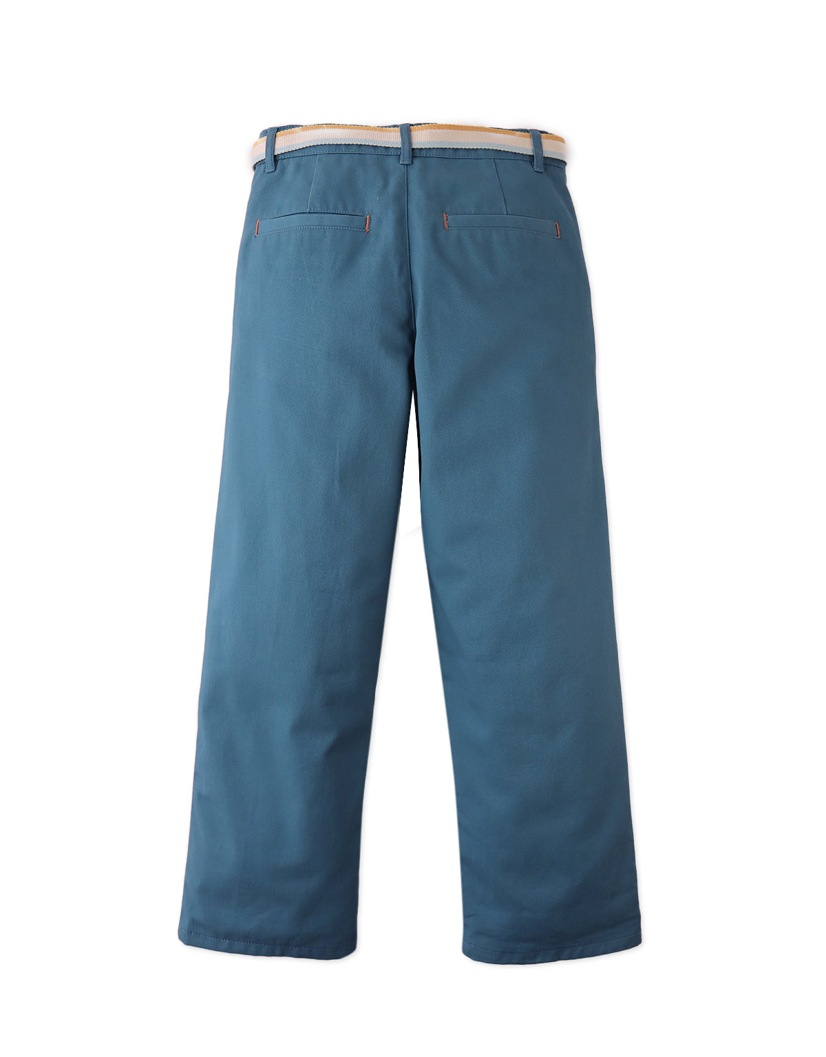 Edward Regular Straight Twill Pants with Striped Canvas Belt outfit styling