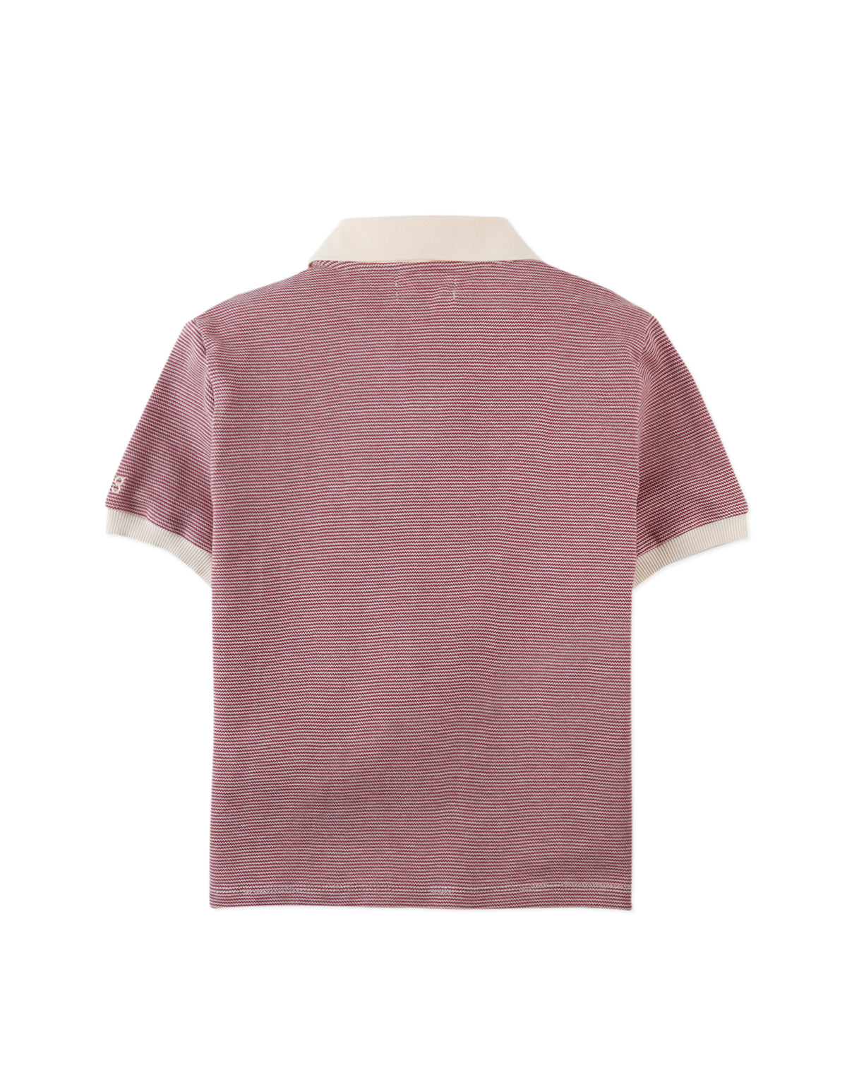 Alastor Striped Pique Polo Shirt fabric and fit detail