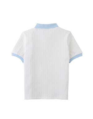 Daz Cable Jersey Polo Shirt outfit styling