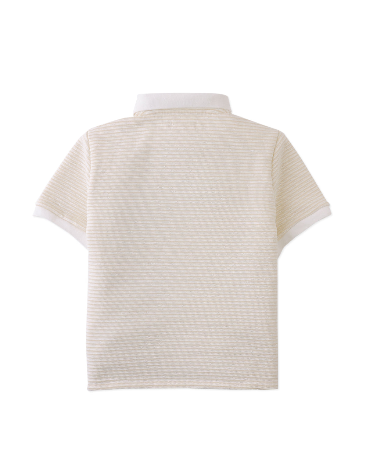 Eren Textured Stripe Terry Polo Shirt outfit styling