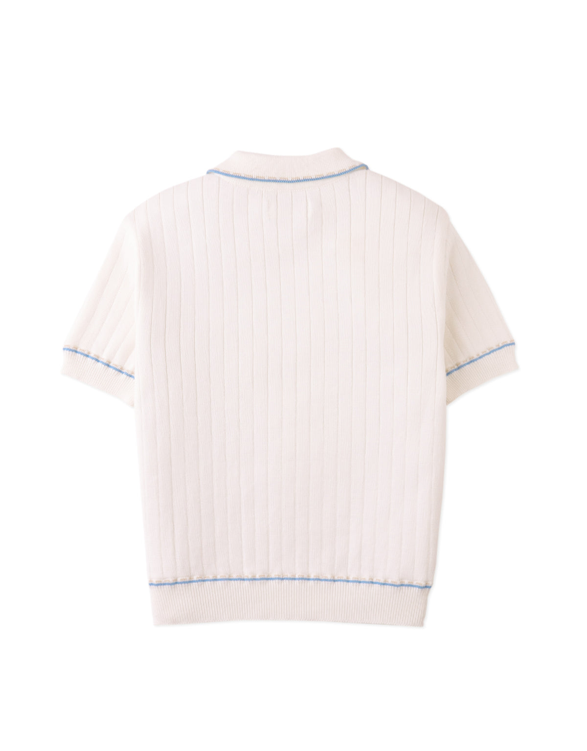 Reiner Polo Shirt with Striped Tipping Accents front view