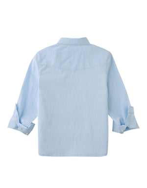Thomas Striped Dobby Shirt outfit styling