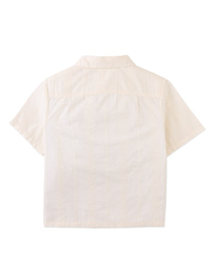 Armin Embroidered Camp Collar Shirt outfit styling