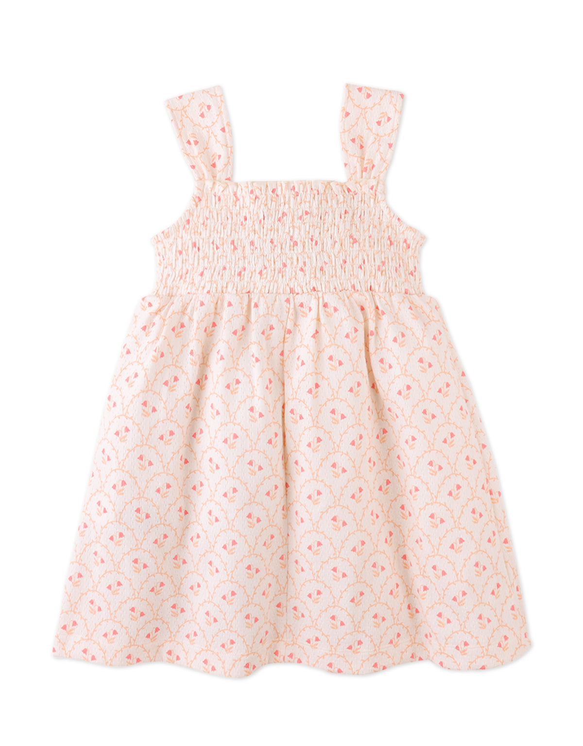 Elena Smocked Strappy Textured Dress outfit styling