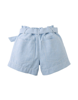 Amara Linen-like Cotton Shorts with Big Pockets & Belt outfit styling