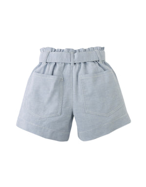 Amara Linen-like Cotton Shorts with Big Pockets, & Belt outfit styling