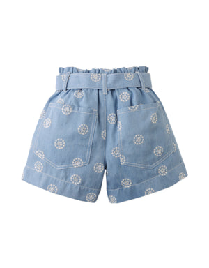 Amara Denim Shorts with Big Pockets & Belt outfit styling