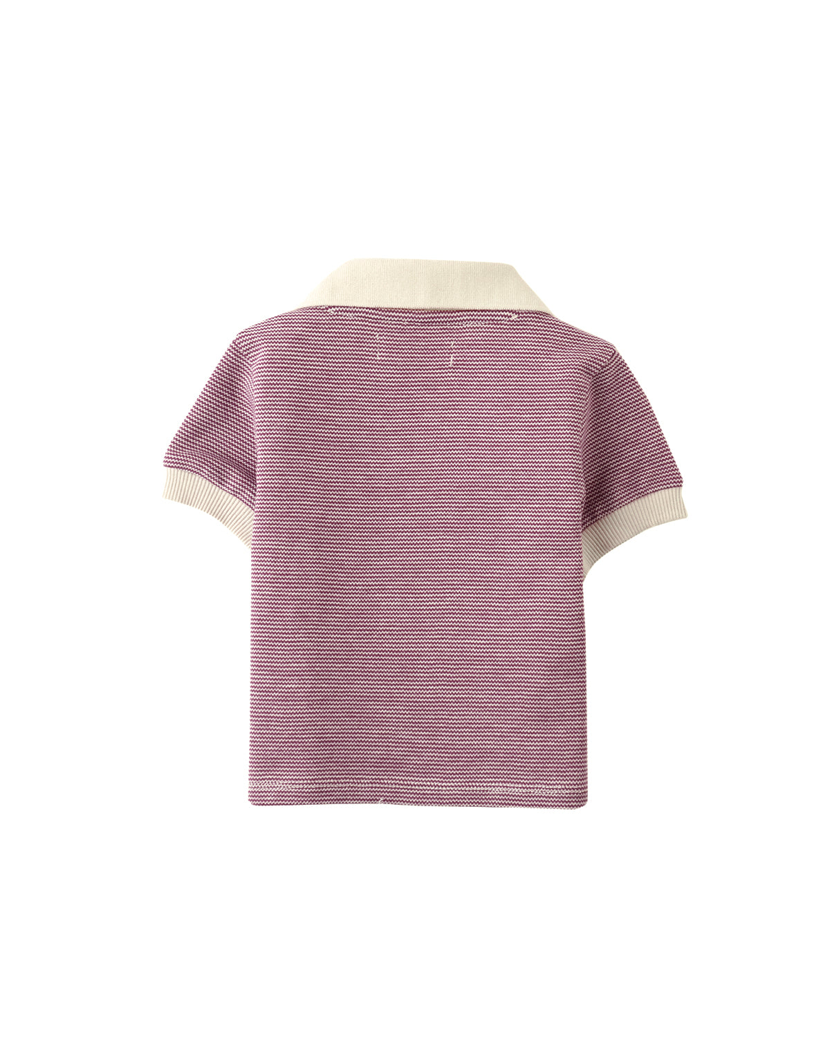 Baby Lancel Striped Piqué Polo Shirt outfit styling