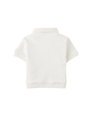 Baby Floch Polo Shirt with GG Logo Embroidery lifestyle view