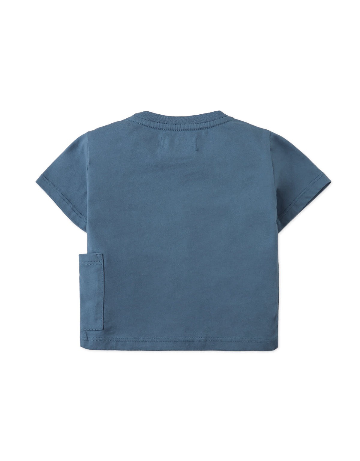 Baby Andre Graphic Tee with Sea Ya Soon Print and Side Patch Pocket outfit styling
