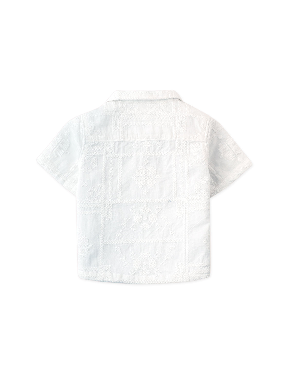 Baby Timothy Embroidered Camp Collar Shirt outfit styling