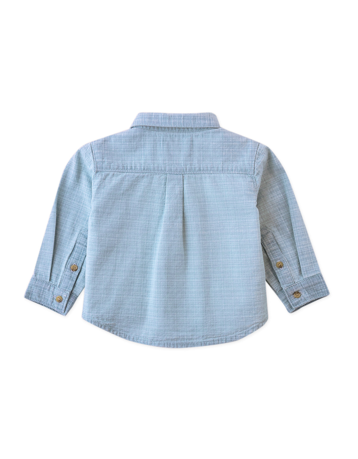 Baby Julius Washed Denim Shirt with Contrast Thread outfit styling