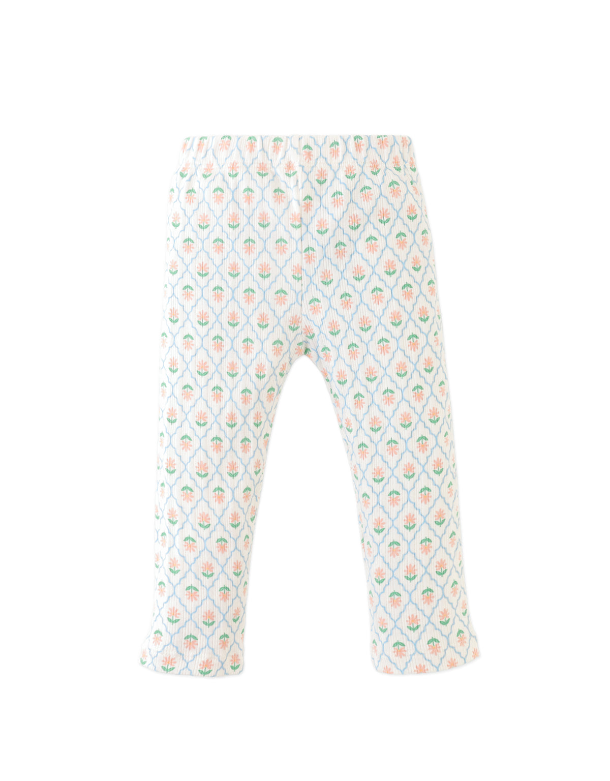 Baby Zoya Ribbed Leggings with Floral Damask Print outfit styling