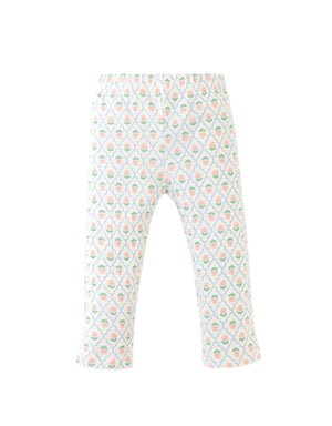 Baby Zoya Ribbed Leggings with Floral Damask Print outfit styling