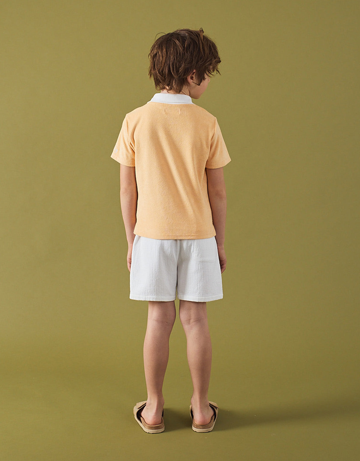Damian Towel Terry Polo Shirt model view
