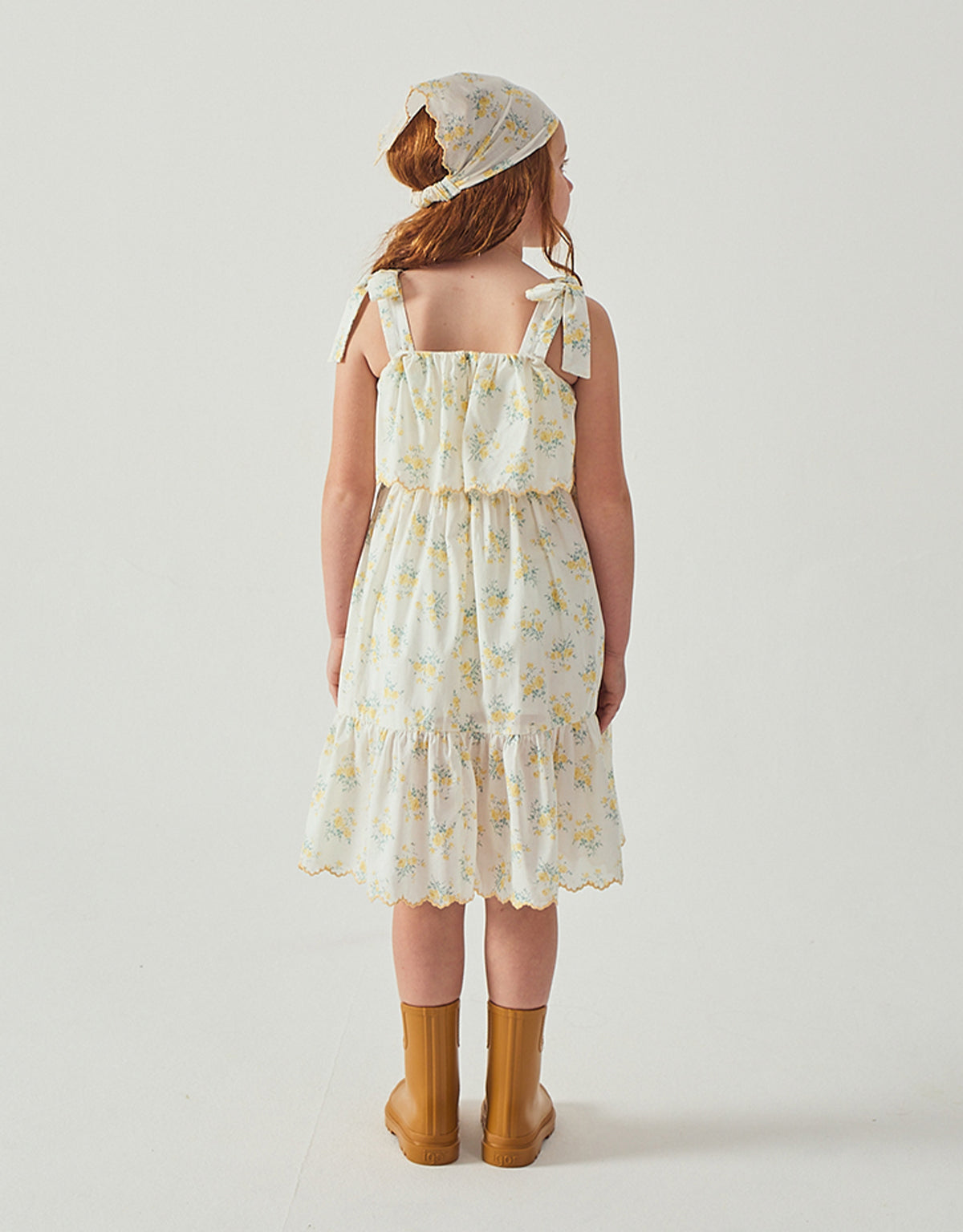 Katie Sundress with Bow Tie Straps & Embroidery fabric and fit detail