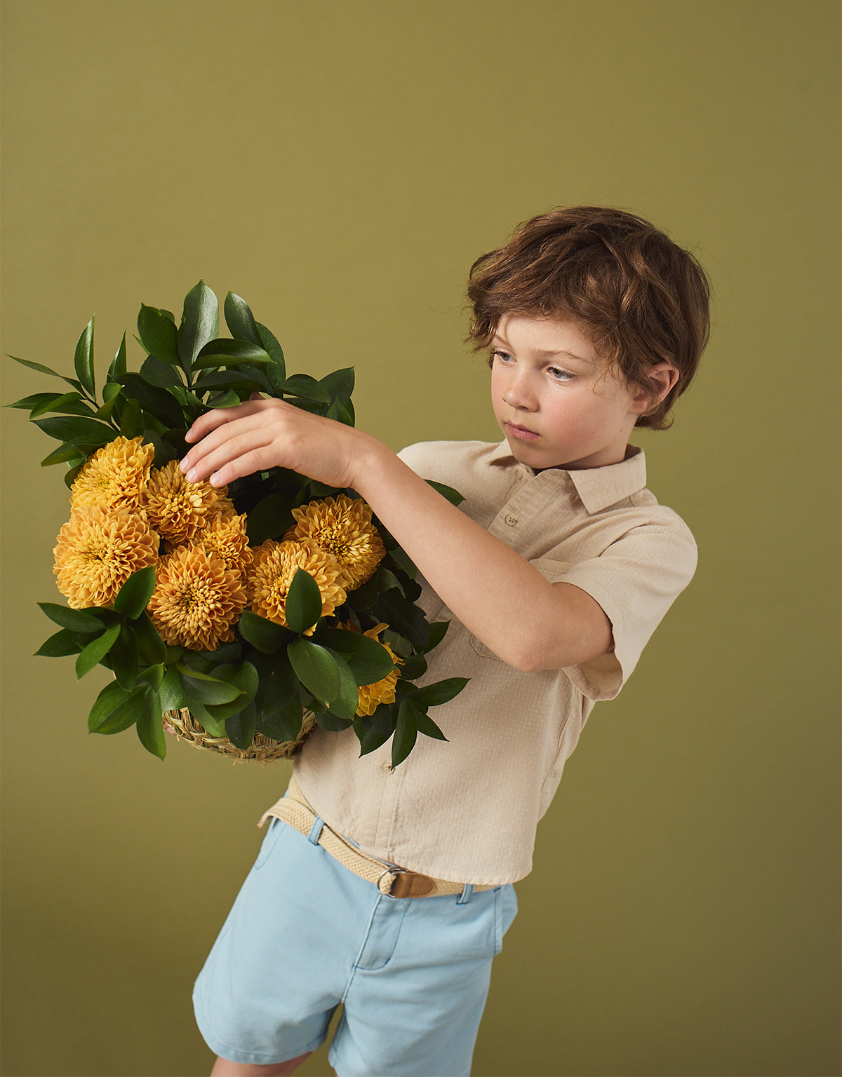 Andrew Cross Dobby Shirt with Bartack Placket Details