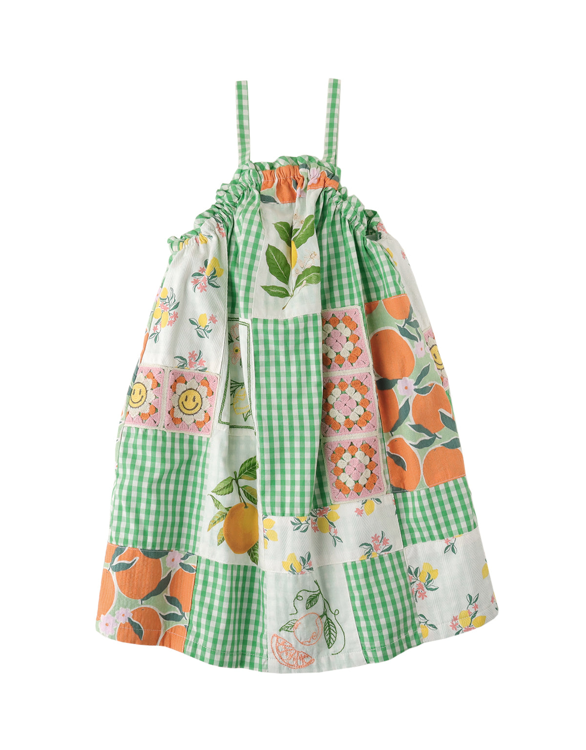 GIRLS CITRUS PATCHWORK DRESS