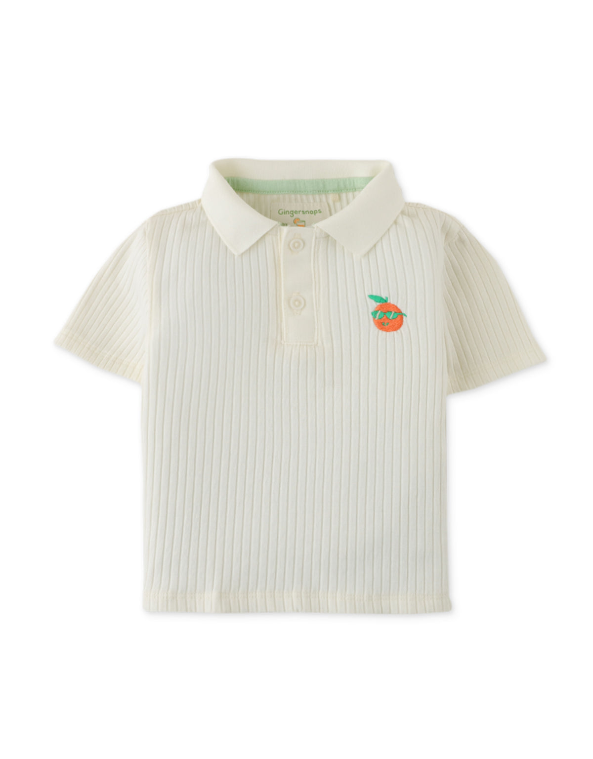 BABY BOYS RIB COLLAR BABY POLO SHIRT