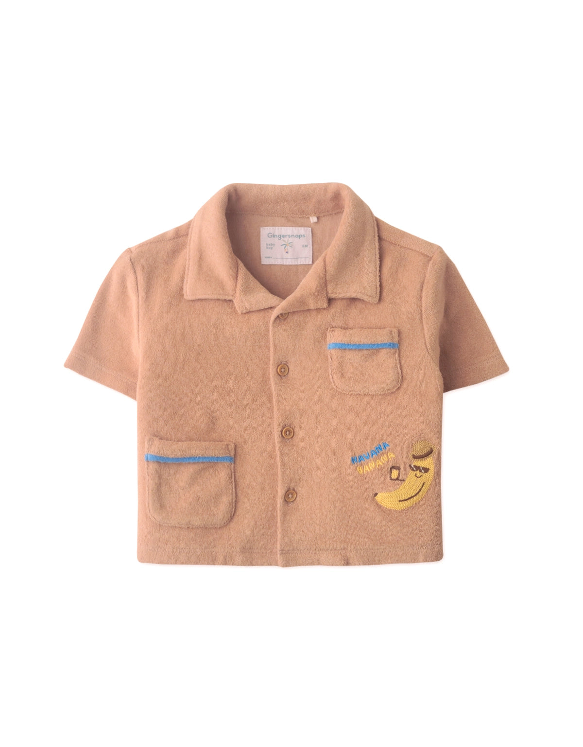 BABY BOYS EMBROIDERED TOWEL TERRY POLO