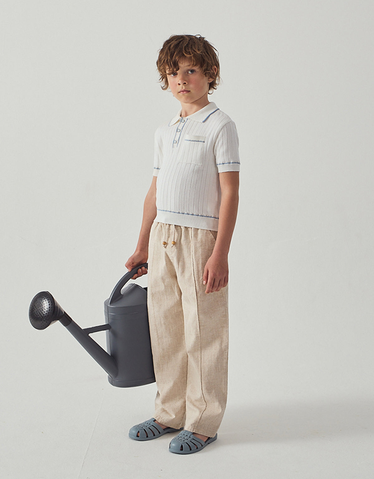Reiner Polo Shirt with Striped Tipping Accents style detail