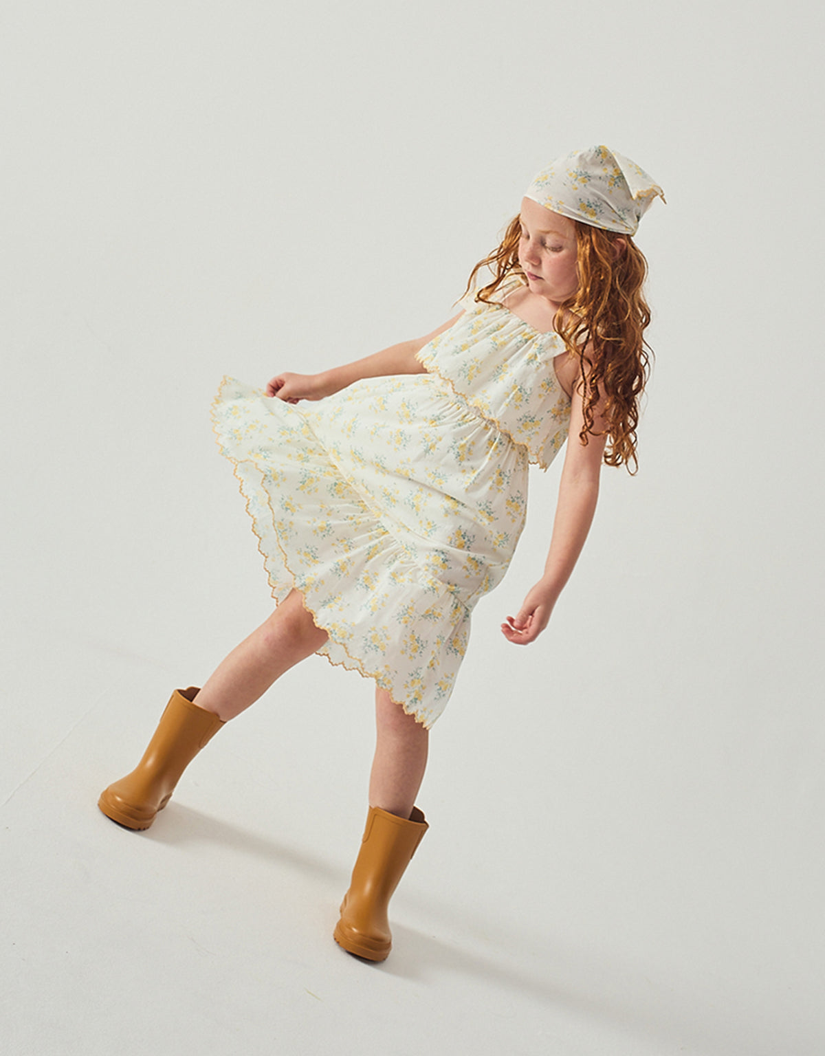 Katie Sundress with Bow Tie Straps & Embroidery