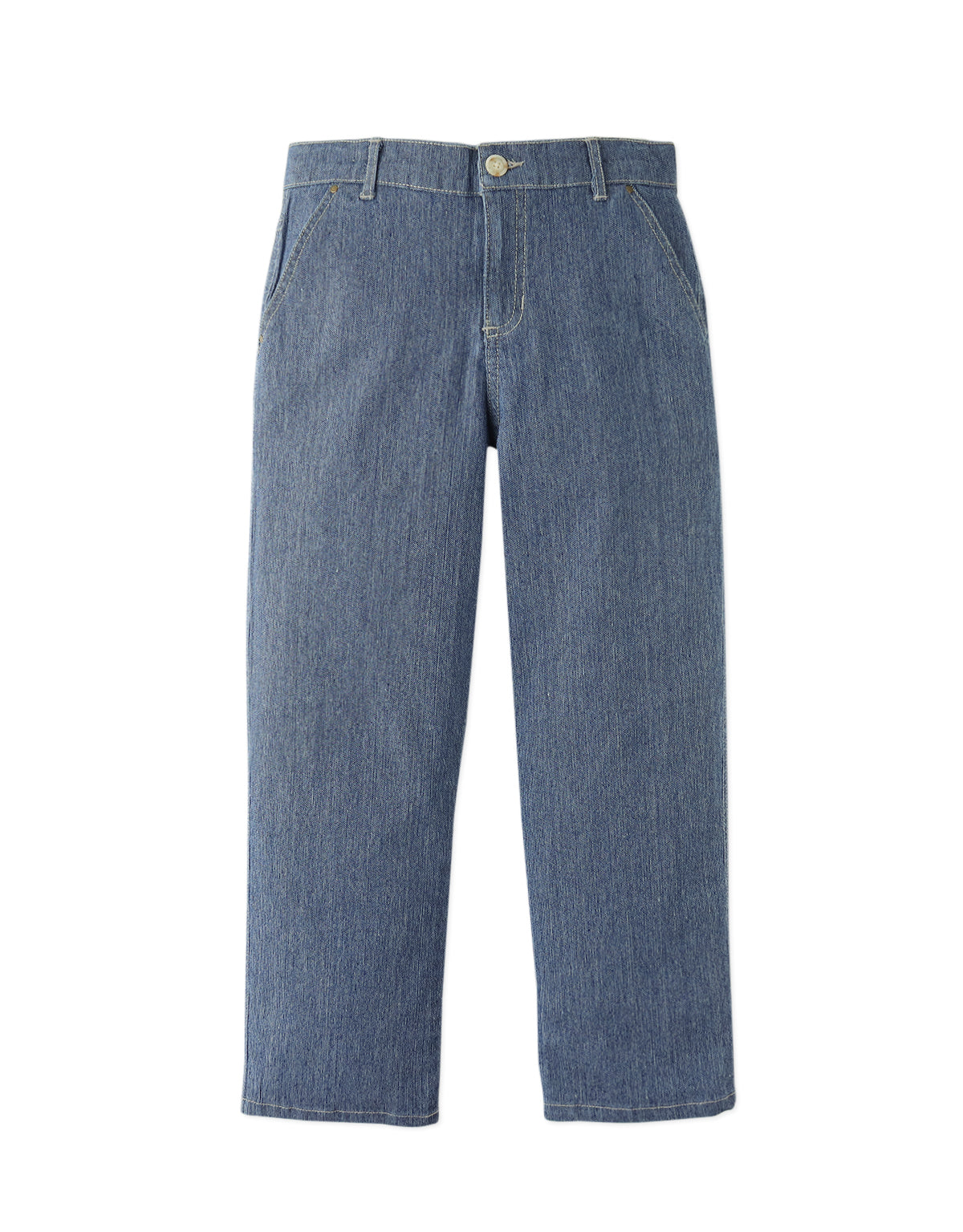 Jean Dark Wash Textured Denim Pants product photo