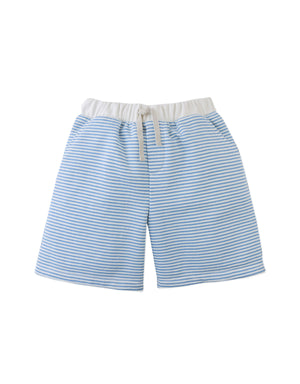 Dreyfus Striped Textured Terry Drawstring Shorts front view