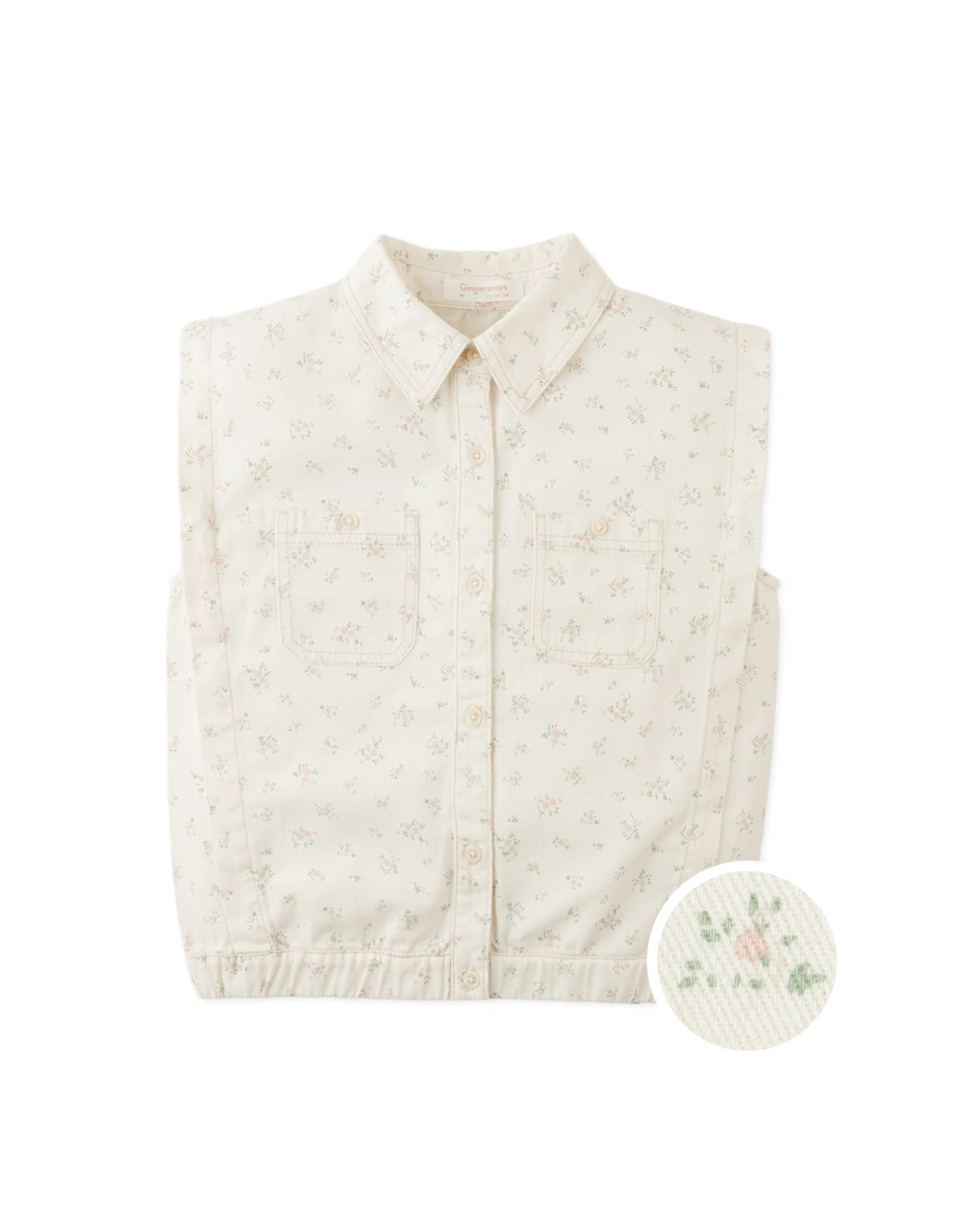 Lorelai Floral Sleeveless Button-Up Shirt
