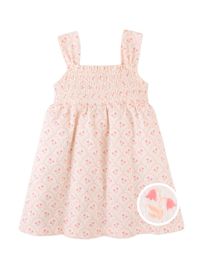 Elena Smocked Strappy Textured Dress product photo