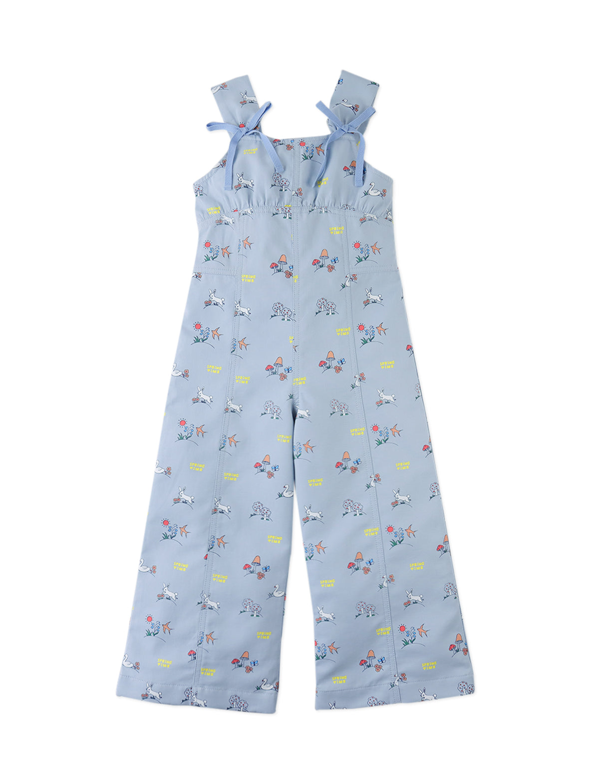 Harvey Empire Cut Jumpsuit with Decorative Bow Ties