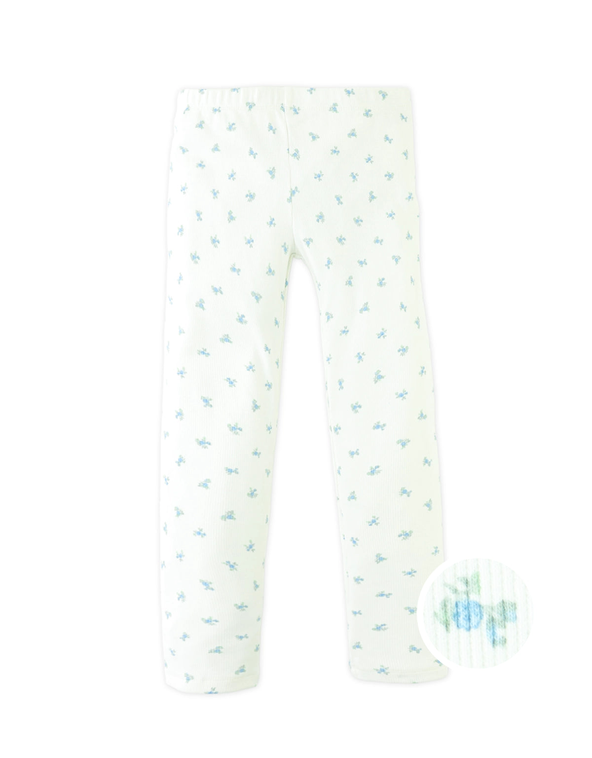 Zoya Ribbed Leggings with All-Over Floral Print product photo