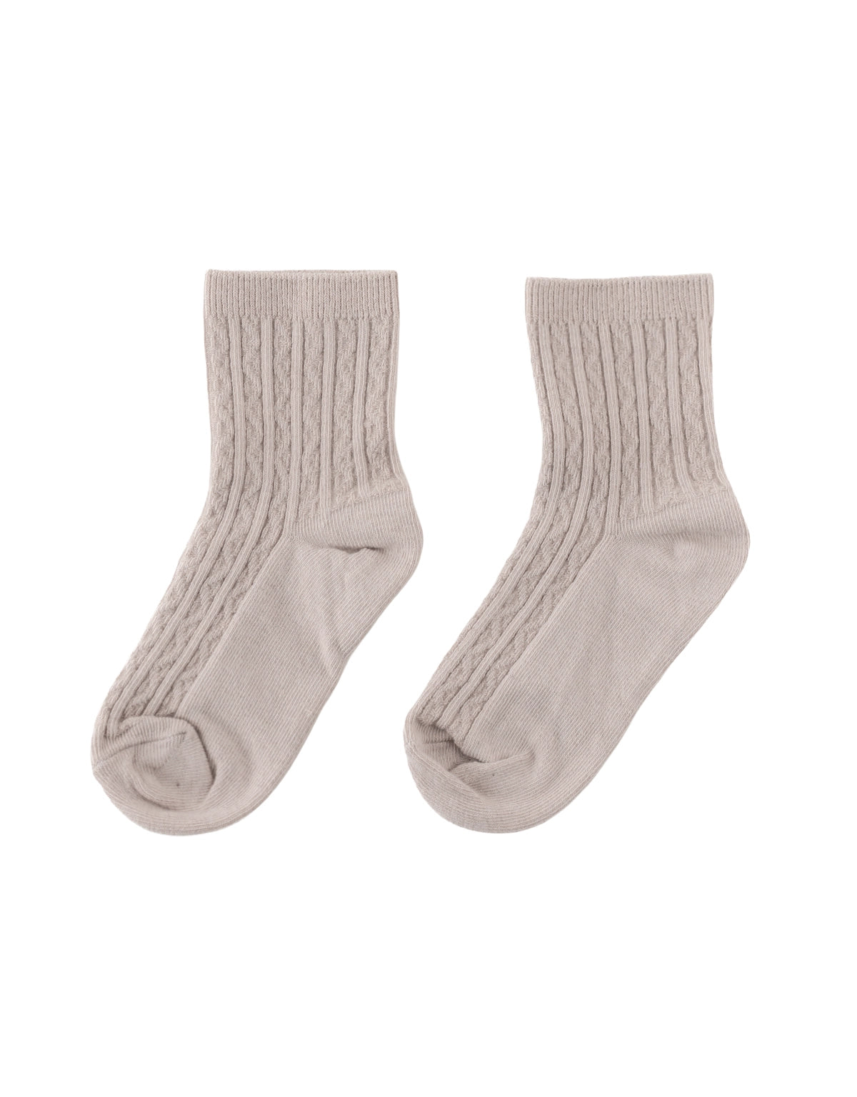 Cable Knit Crew Socks